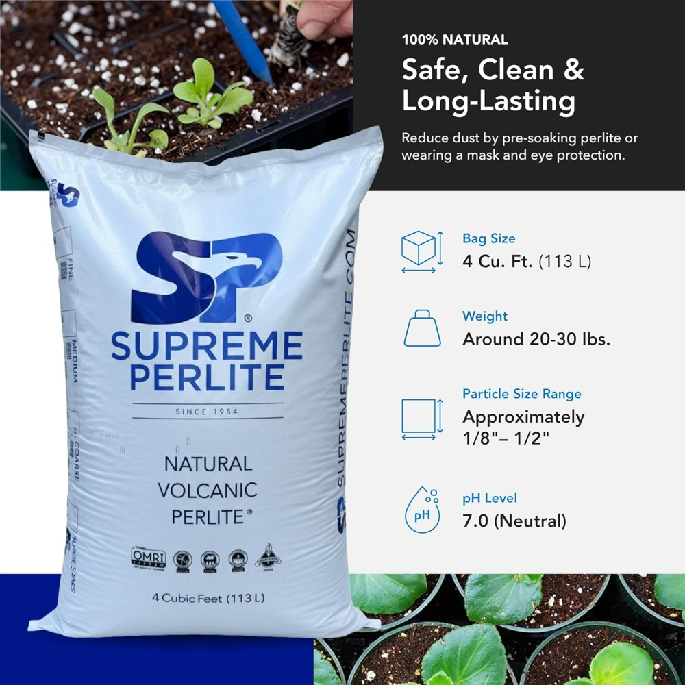 Supreme Perlite Coarse Horticu - đánh giá và giá Horticulture Soil Perlite