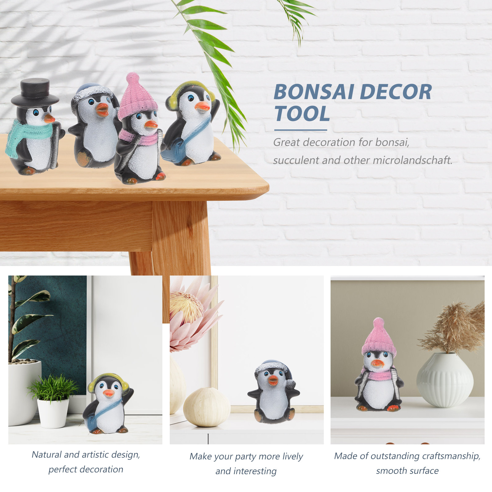 12pcs Mini Penguin Landscape B - đánh giá và giá Gardening Tools Gift Ideas