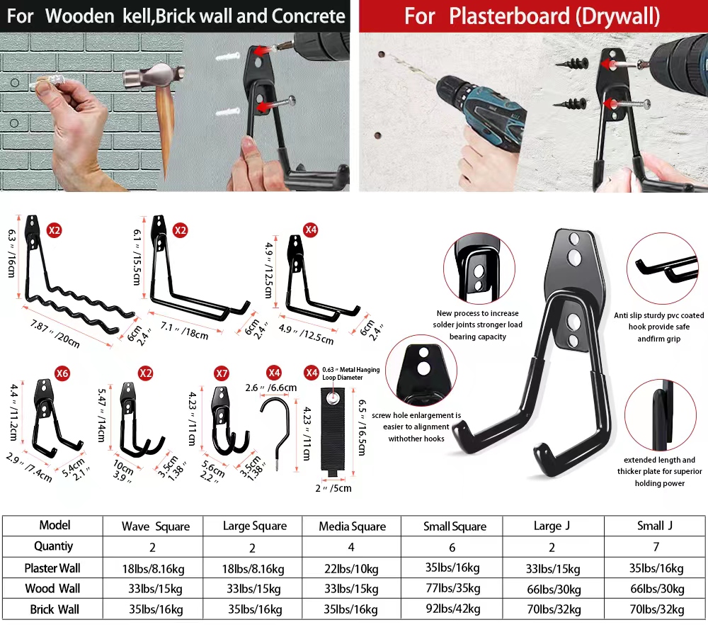 Heavy Duty Metal Hook Garage O - đánh giá và giá Gardening Tools Holder