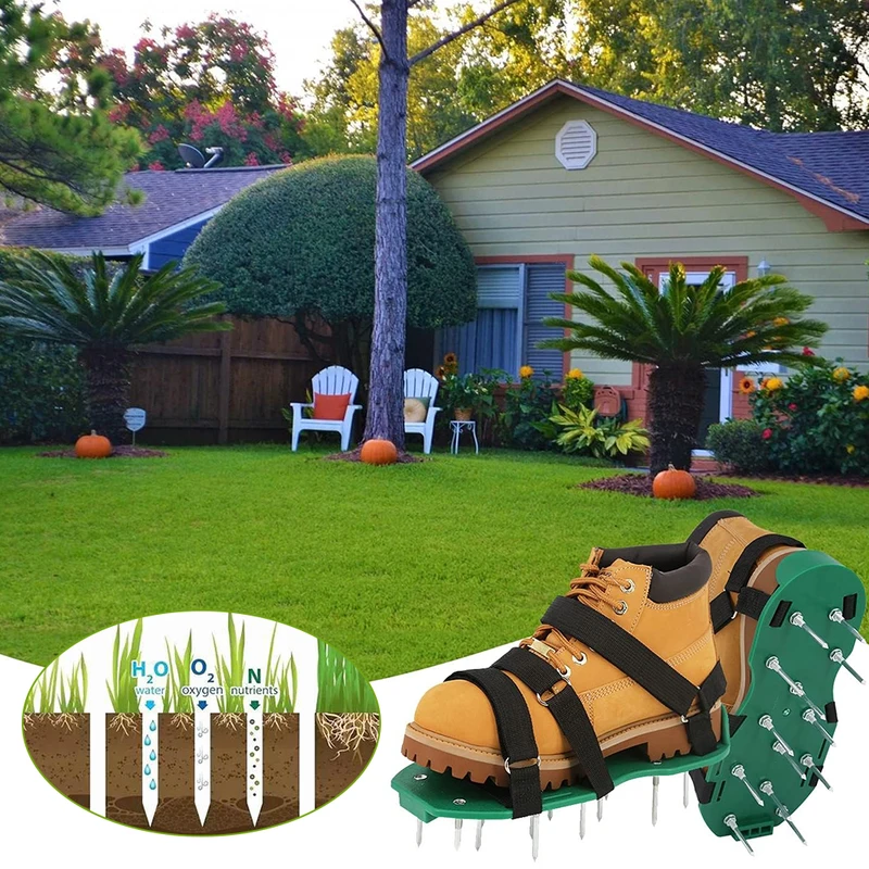1 Pair Lawn Aerator Sandals Gr - đánh giá và giá Gardening Tools Revit