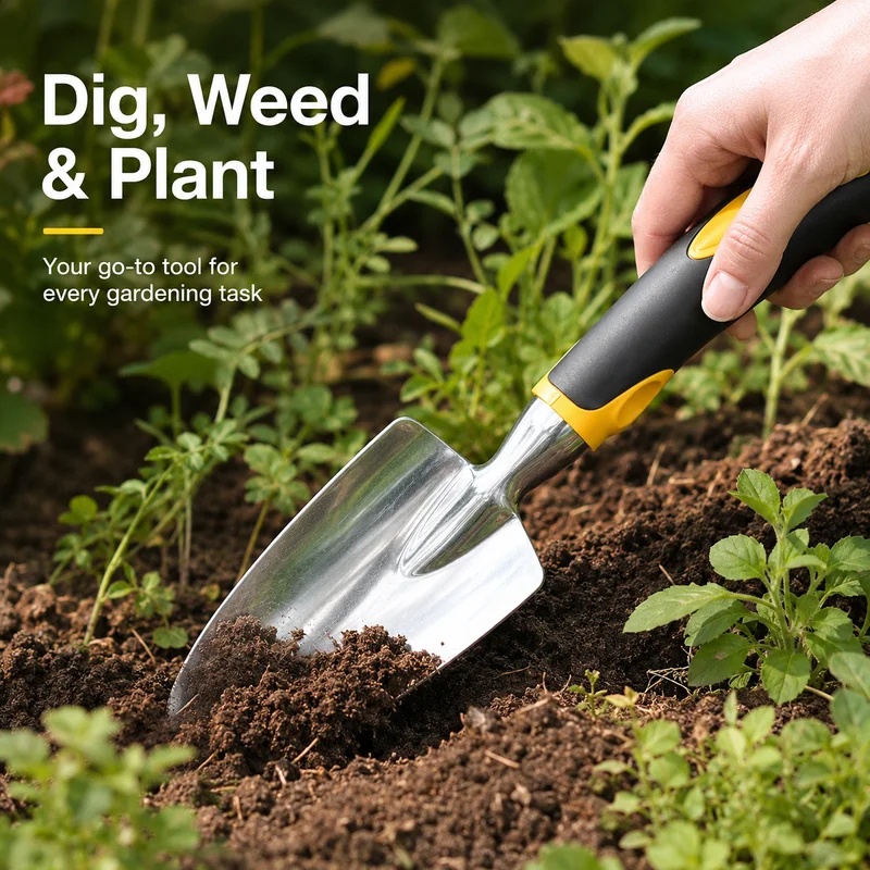 Heavy‑Duty Stainless Steel Han - đánh giá và giá Gardening Tools Trowel