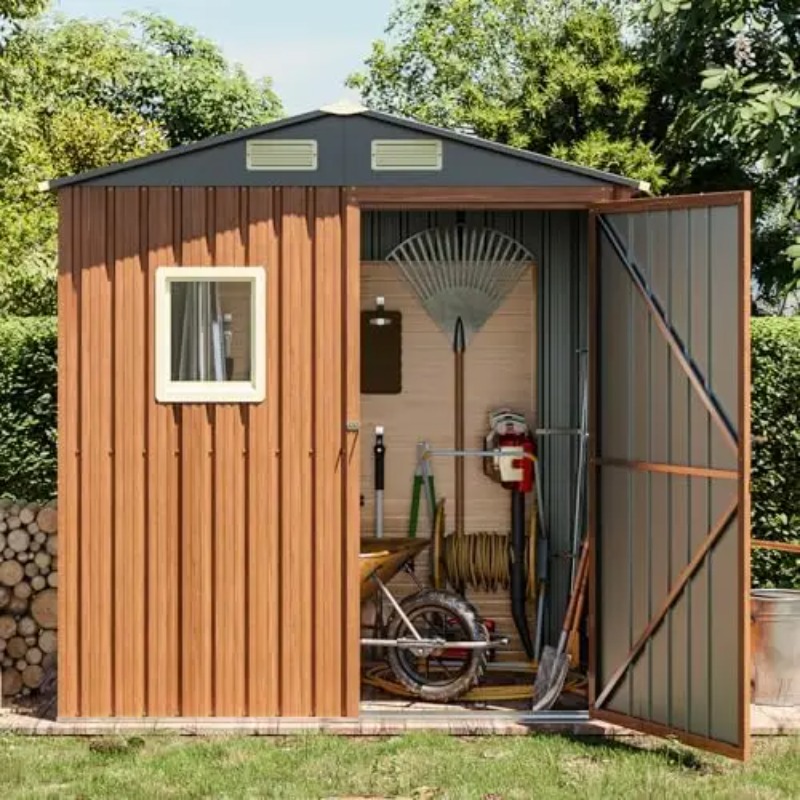 Outdoor Storage Shed 6x4 Ft, L - đánh giá và giá Gardening Tools Of